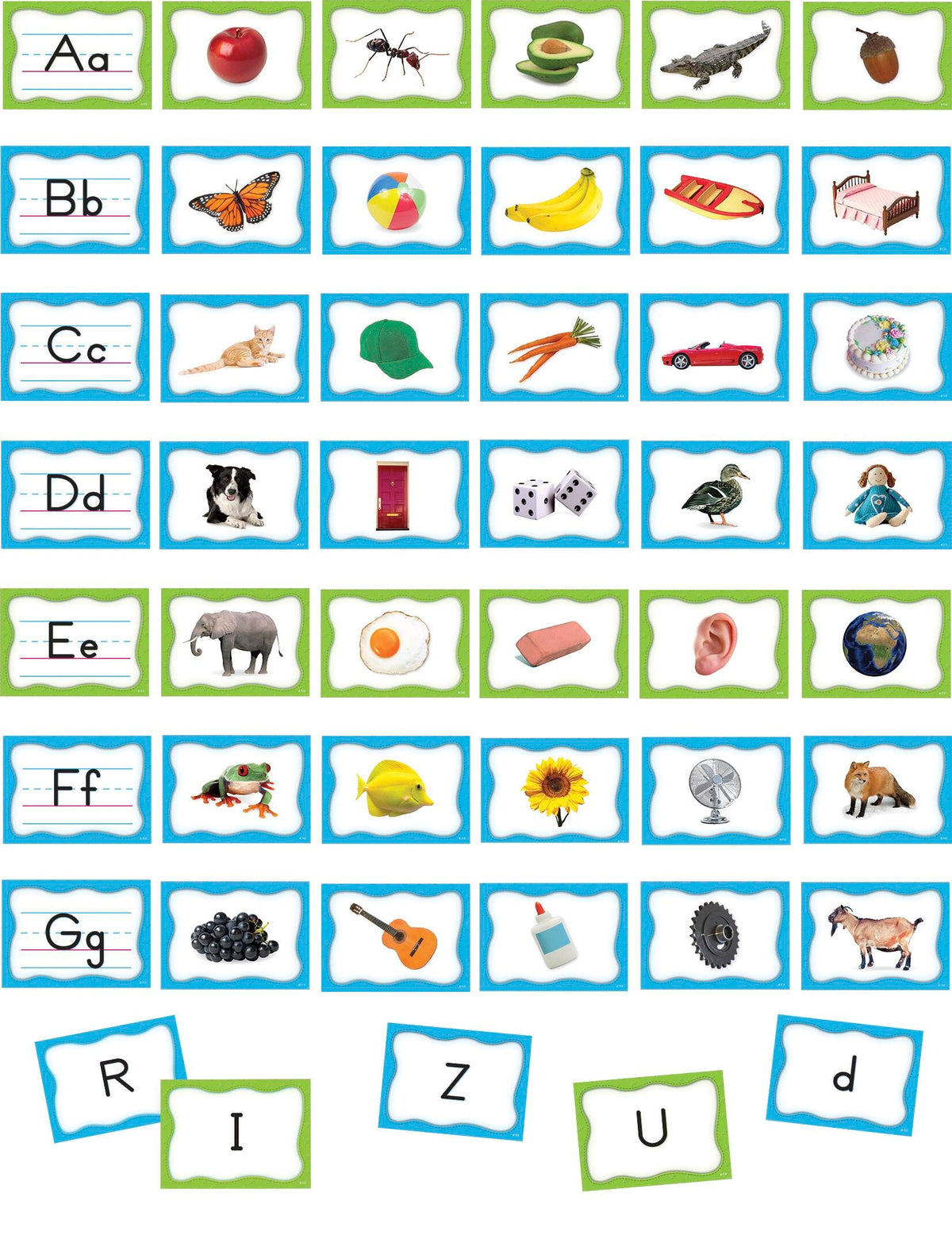 POCKET CHART CARDS ALPHABET