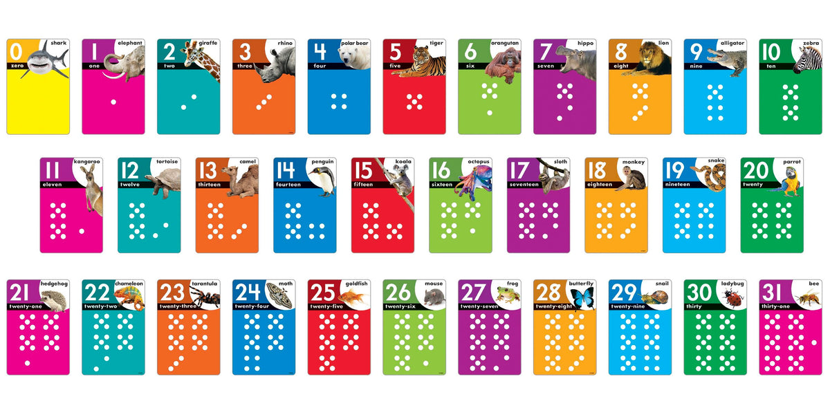 LEARNING SET ANIMALS COUNT 0-31