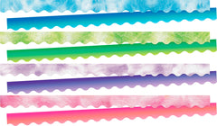 BORDERS TIE-DYE AND OMBRE DOUBLE-SIDED SET OF 4