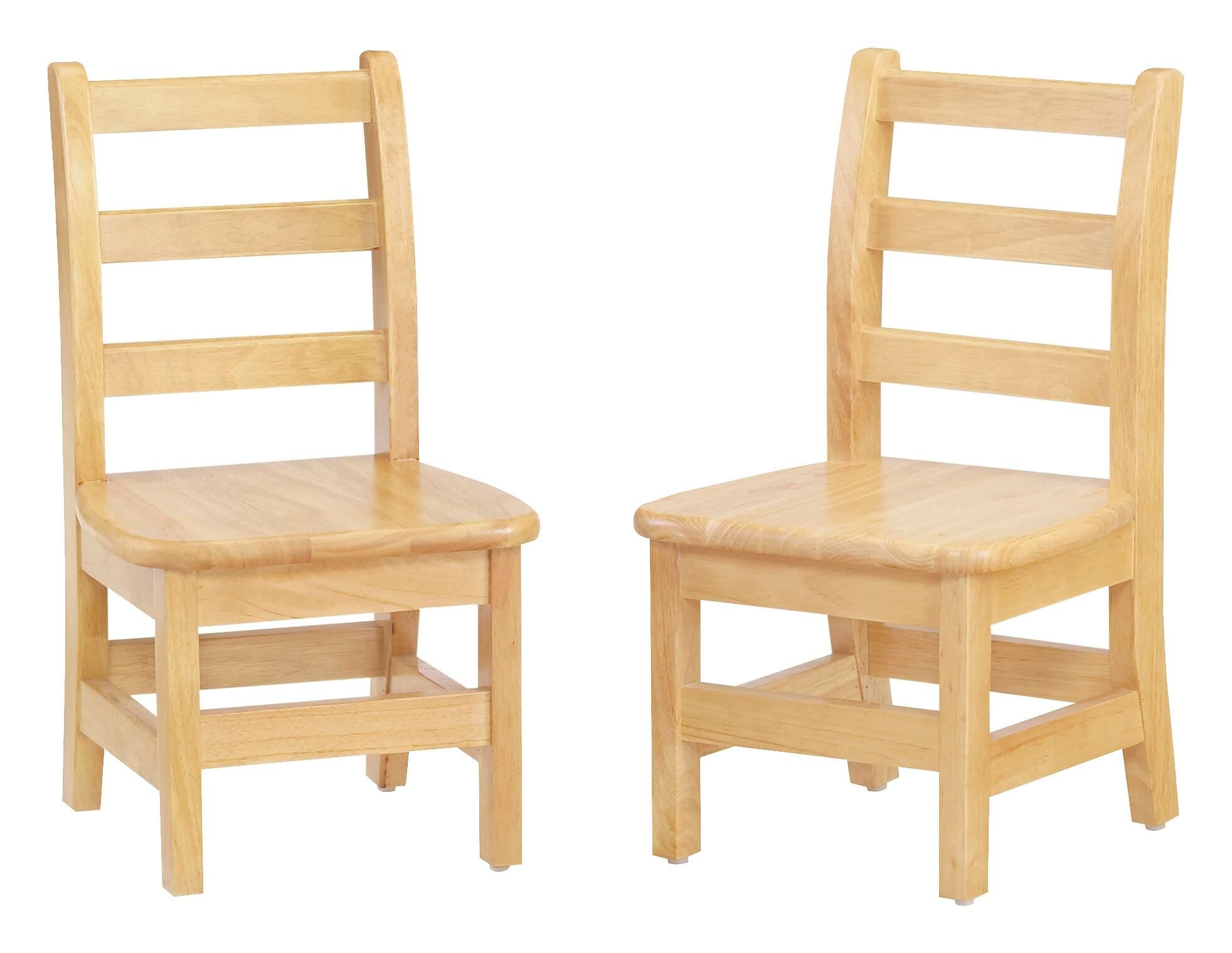 JONTI-CRAFT KYDZ - LADDERBACK CHAIR - SET OF 2 - 8 IN - SPECIFY SEAT COLOR