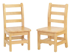 JONTI-CRAFT KYDZ - LADDERBACK CHAIR - SET OF 2 - 8 IN - SPECIFY SEAT COLOR