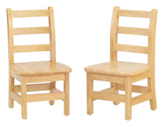 JONTI-CRAFT LADDERBACK CHAIR - 8 IN SEAT - 13 X 13-1/2 X 20-1/2 INCHES - SET OF 2