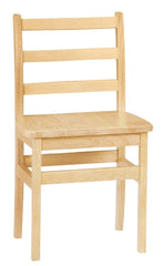 JONTI-CRAFT LADDERBACK CHAIR - 16 IN SEAT - 16 X 16 X 29 INCHES