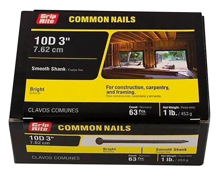 BOXED IRON NAILS NON GALVANIZED