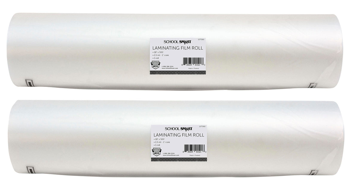 LAMINATING FILM 1.5ML 18INX500FT 1IN CORE SCHOOL SMART PACK OF 2