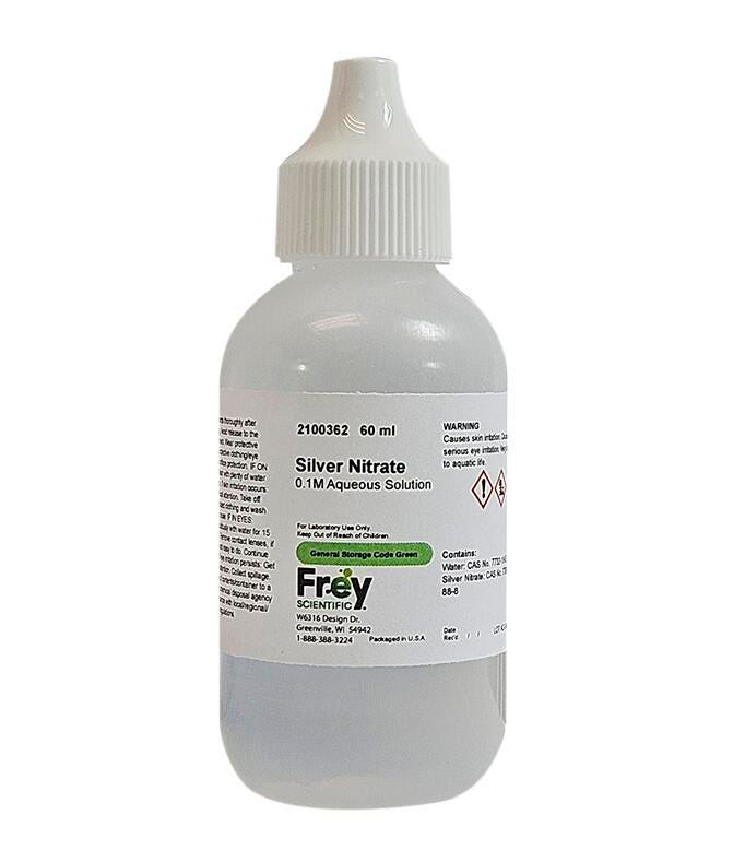 CHEM SILVER NITRATE 0.1M SOLUTION LG 60ML