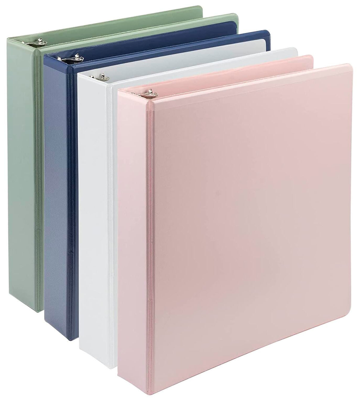 BINDER VIEW D-RING EARTH CHOICE 1.5 IN ASST COLOR PK OF 4