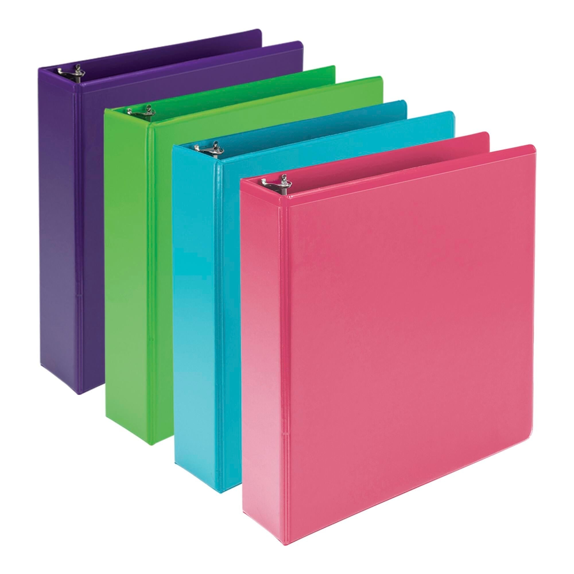 BINDER VIEW ROUND RING EARTH CHOICE 2 IN ASST COLOR PK OF 4
