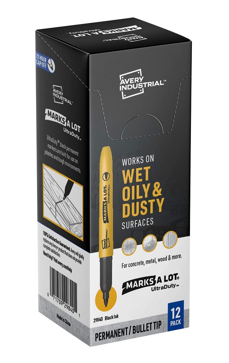 MARKER PERMANENT MARKS-A-LOT BULLET PACK OF 12