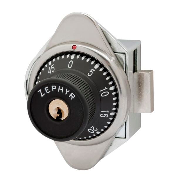 LOCK - BUILT IN COMBINATION LOCK WITH VERTICAL DEAD BOLT FOR DOORS WITH HINGE ON LEFT - PK/10