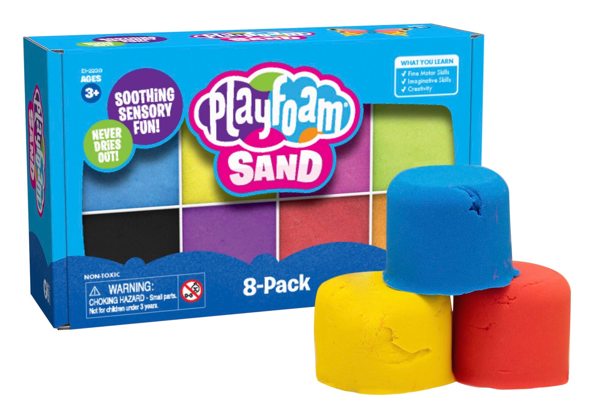 PLAYFOAM COLORED SAND 8 PACK