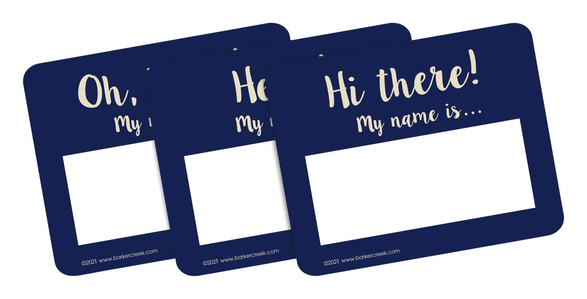 NAME TAGS OH HELLO SET OF 45