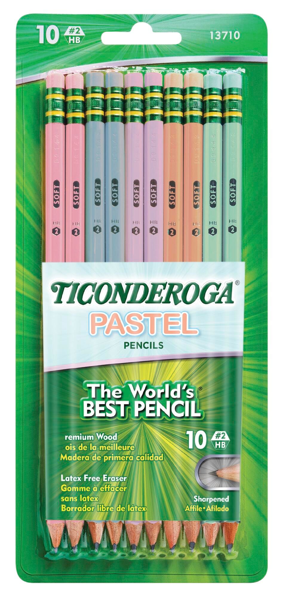 PENCILS TICONDEROGA PASTEL SET OF 10