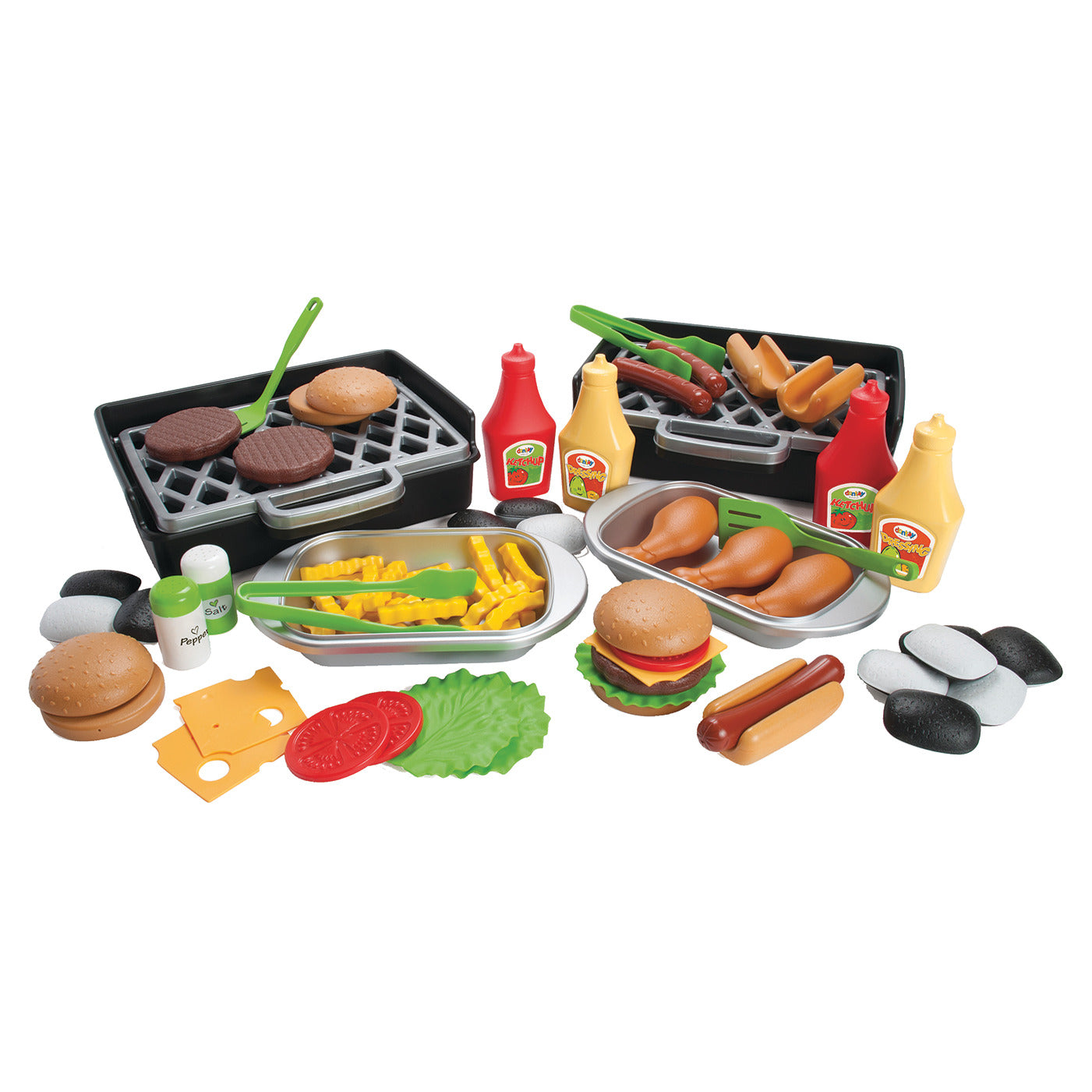 Deluxe Bbq Play Food And Grill Set