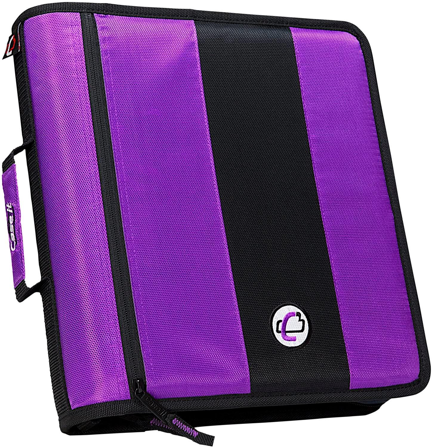 BINDER ZIPPER CLASSIC O-RING 2IN DEEP PURPLE
