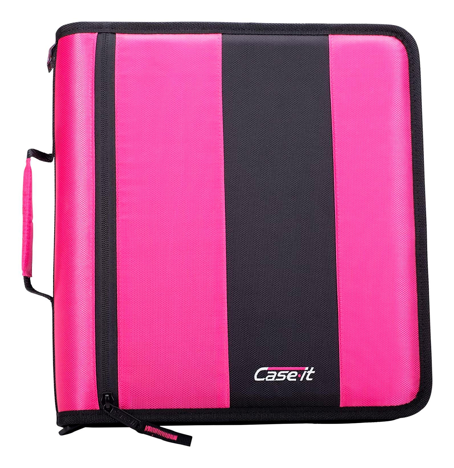 BINDER ZIPPER CLASSIC O-RING 2IN MAGENTA
