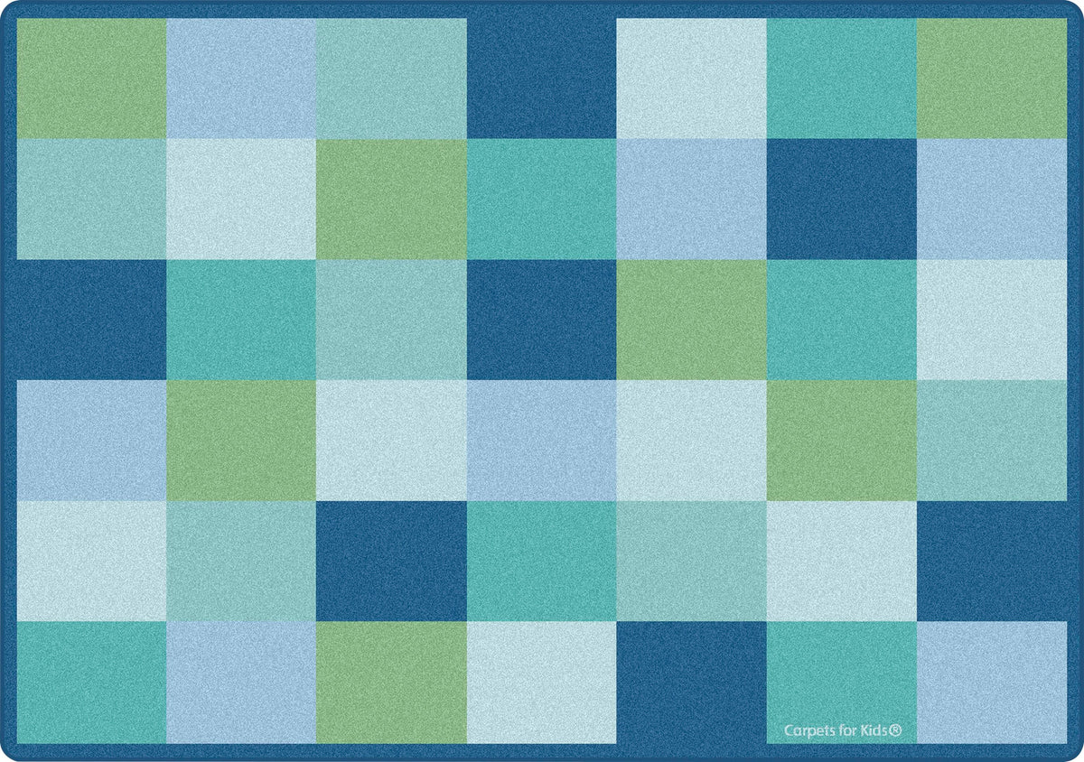 CARPETS FOR KIDS - KIDSOFT BLOCKS SEATING - 6 FT X 9 FT RECTANGLE - CONTEMPORARY