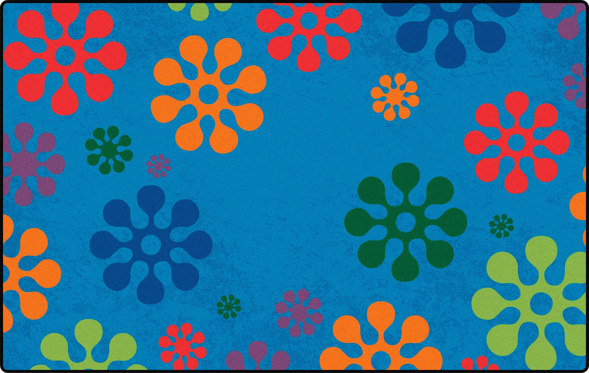 CARPETS FOR KIDS - KIDSVALUE PLUS FLOWER BURST - 4 FT X 6 FT RECTANGLE