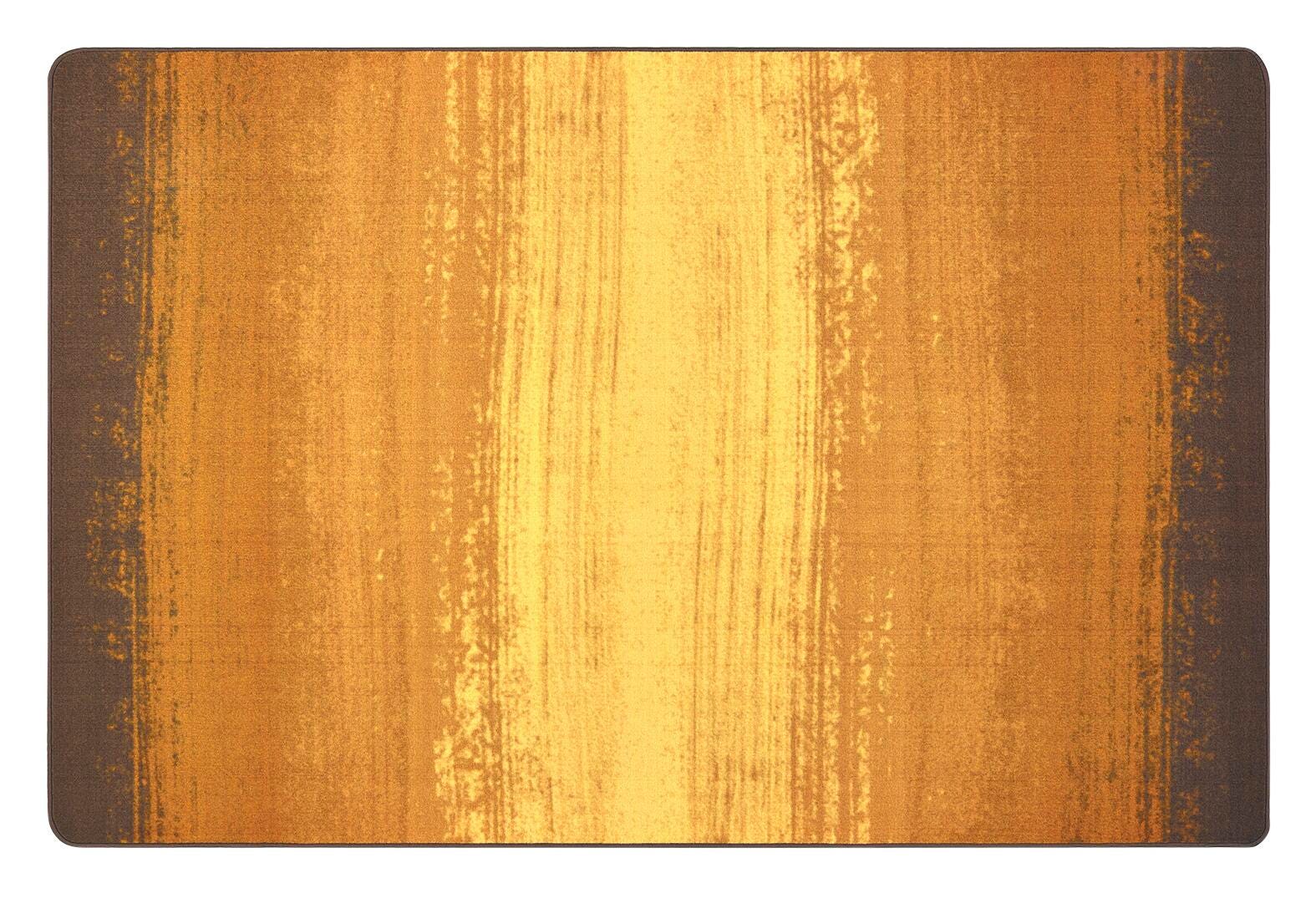 CARPETS FOR KIDS - PIXEL PERFECT EARTH TONE STRIPES - 4 FT X 6 FT RECTANGLE - BROWN