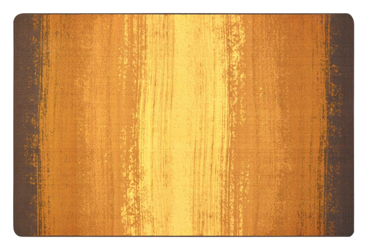 CARPETS FOR KIDS - PIXEL PERFECT EARTH TONE STRIPES - 4 FT X 6 FT RECTANGLE - BROWN