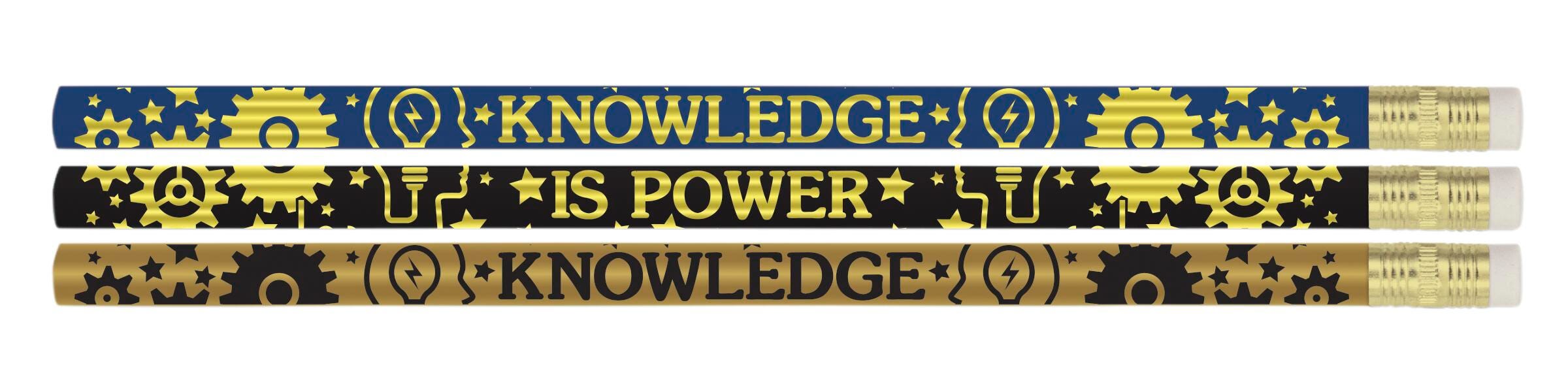 PENCILS AWARD KNOWLEDGE IS POWER PENCIL PACK OF 12