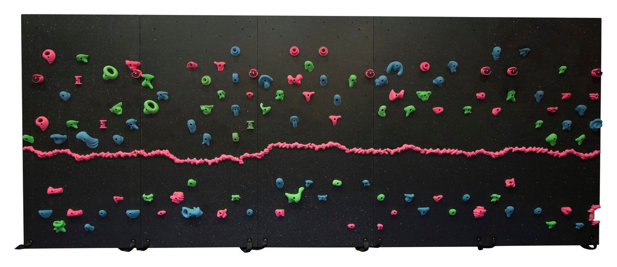 BLACK LIGHT TRAVERSE WALL PACKAGE - 4X8 FEET - WITH 2 INCH MATS
