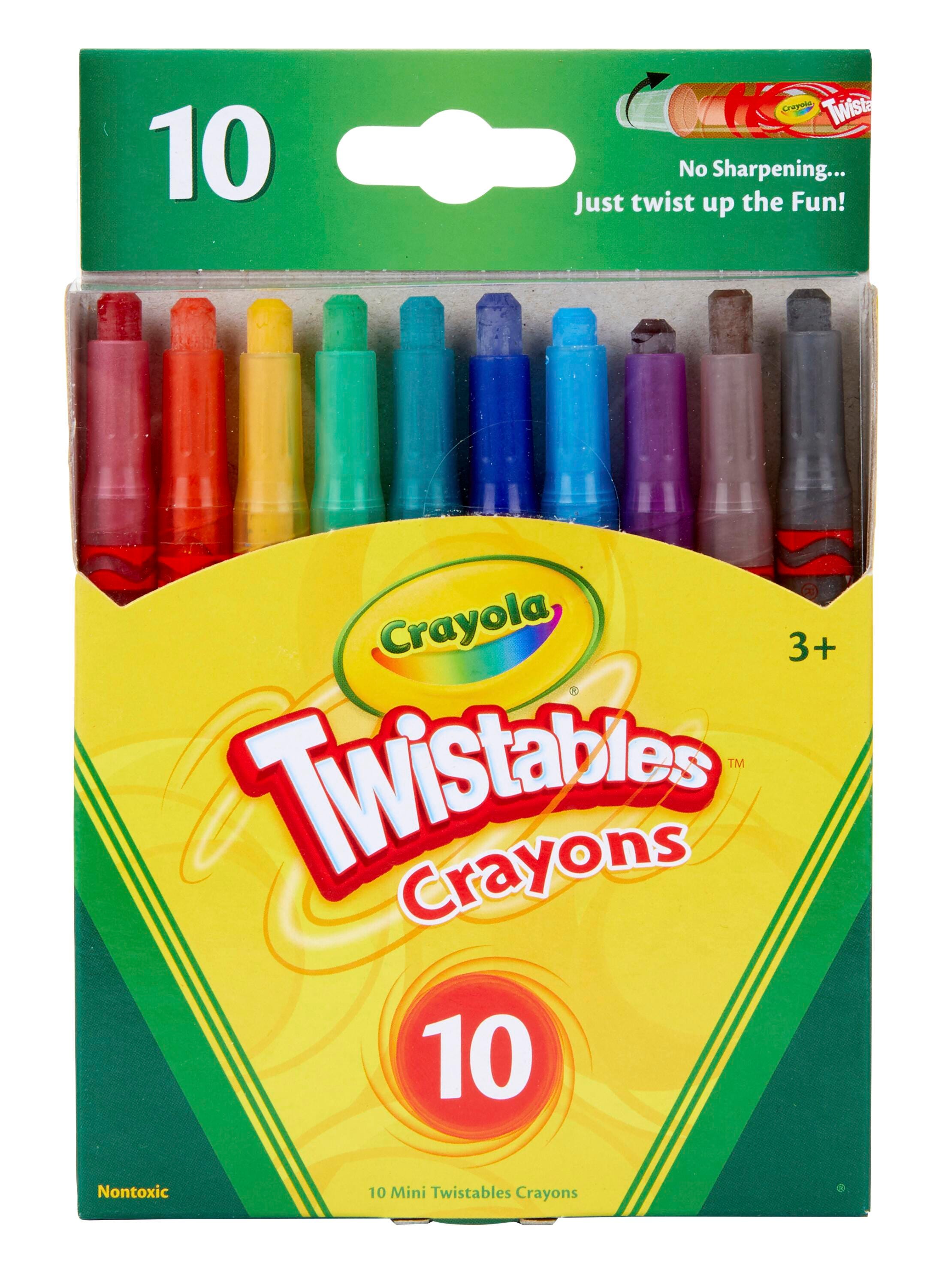 CRAYONS CRAYOLA MINI TWISTABLES ASST COLORS SET OF 10
