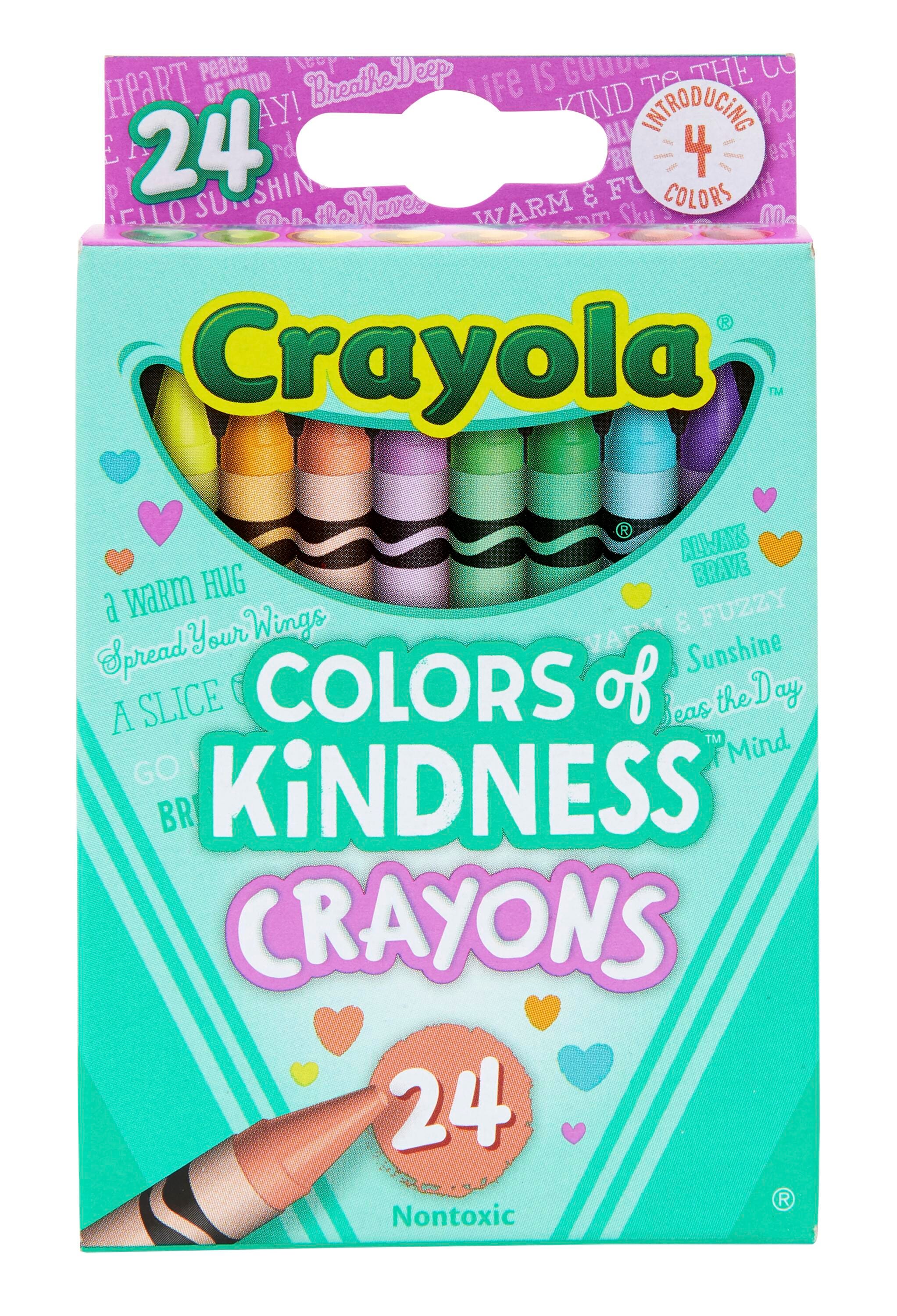 CRAYONS CRAYOLA COLORS OF KINDNESS STANDARD ASST COLORS SET OF 24