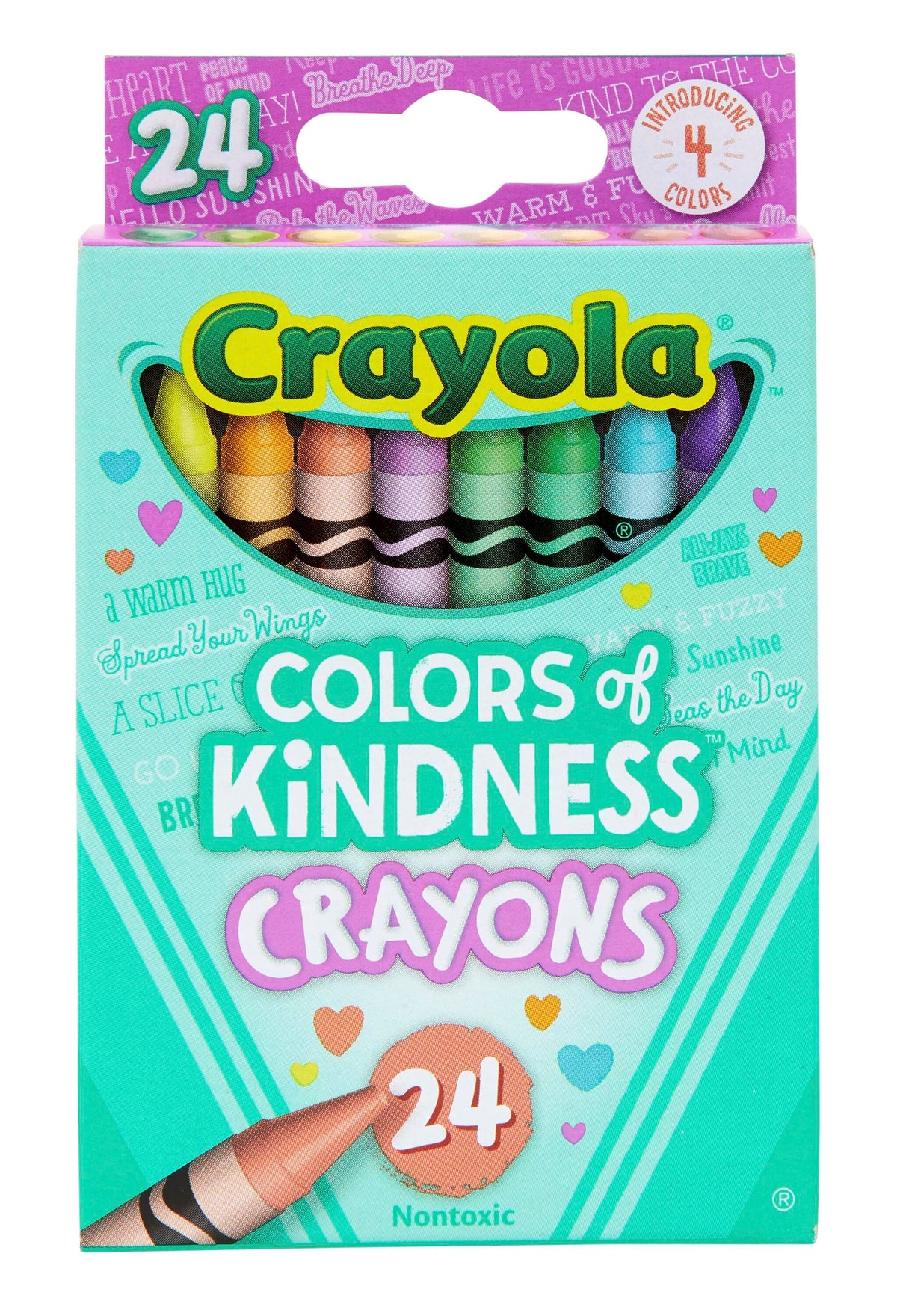 CRAYONS CRAYOLA COLORS OF KINDNESS STANDARD ASST COLORS SET OF 24