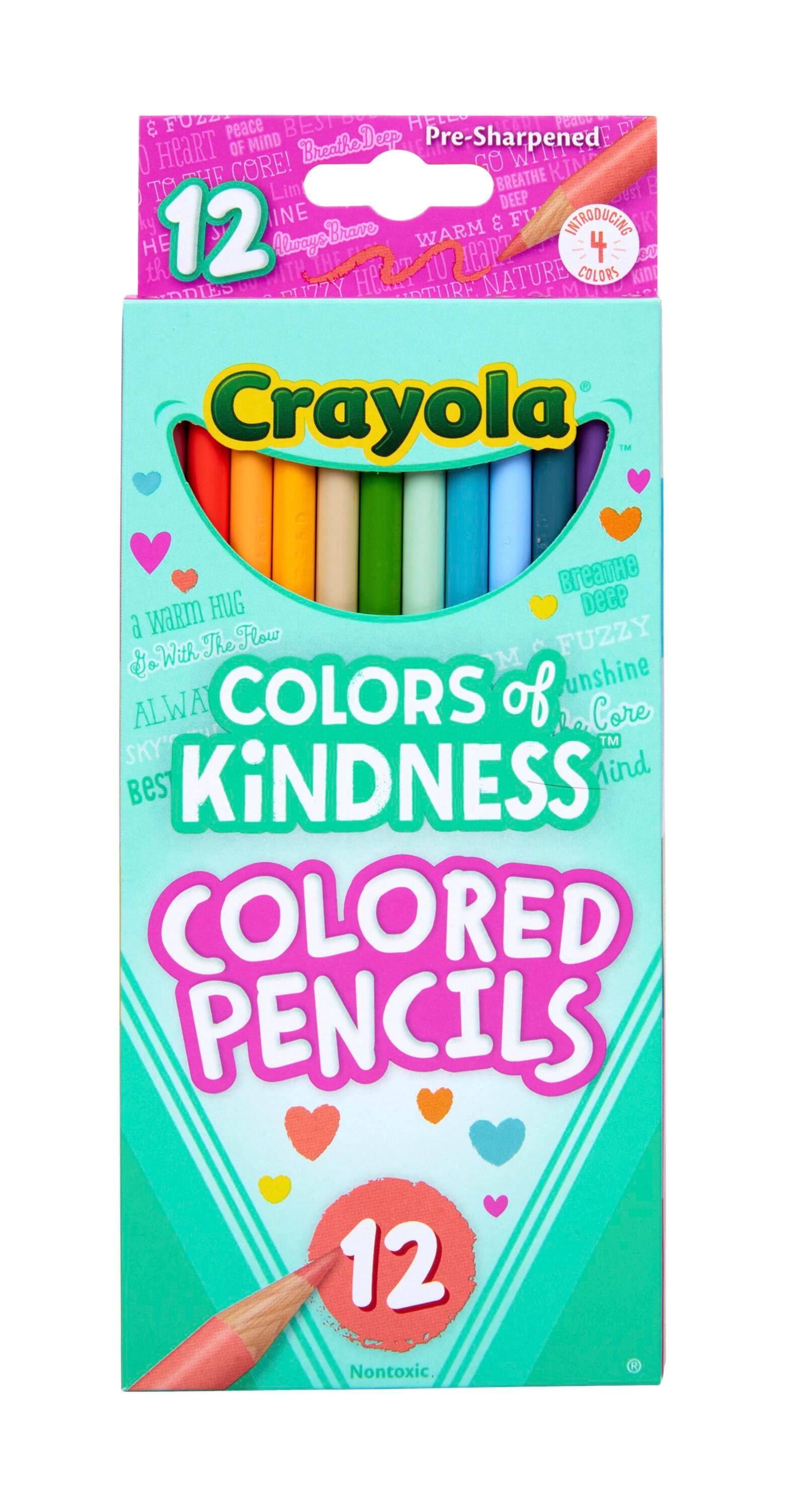 PENCILS COLORED CRAYOLA COLORS OF KINDNESS ASST COLORS SET OF 12