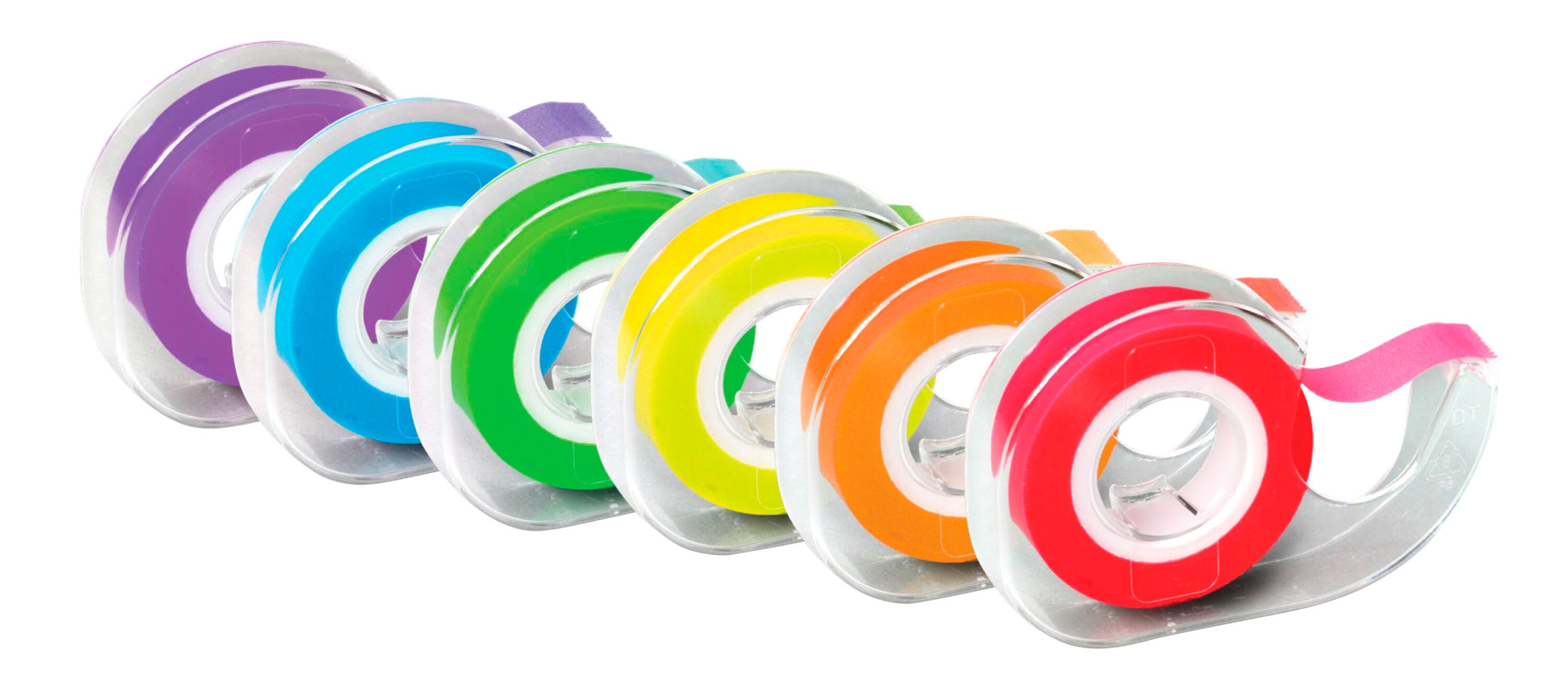 TAPE HIGHLIGHTER REMOVABLE 1/2 IN X 720 IN ASST SET OF 6