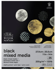 PAPER PAD MXD MED BLK 11 X 14 IN 25 SHT