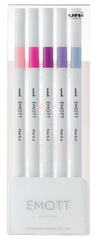 PEN FINELINER EMOTT 0.4MM ASST FLORAL SET OF 5