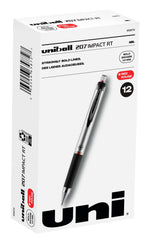 PEN GEL UNI-BALL IMPACT RED PACK OF 12