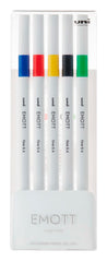 PEN FINELINER EMOTT 0.4MM ASST VIVID SET OF 5