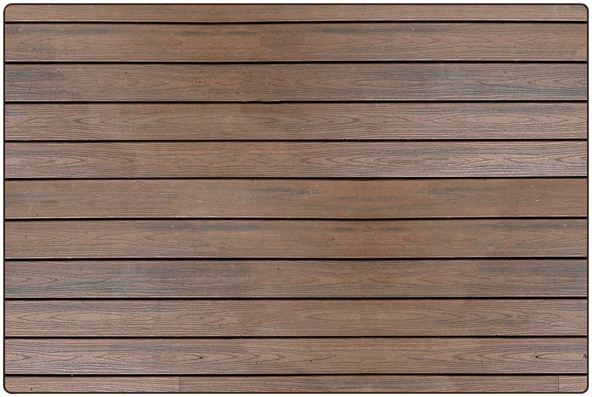 CARPETS FOR KIDS - PIXEL PERFECT DARK WOOD - 6 FT X 9 FT RECTANGLE