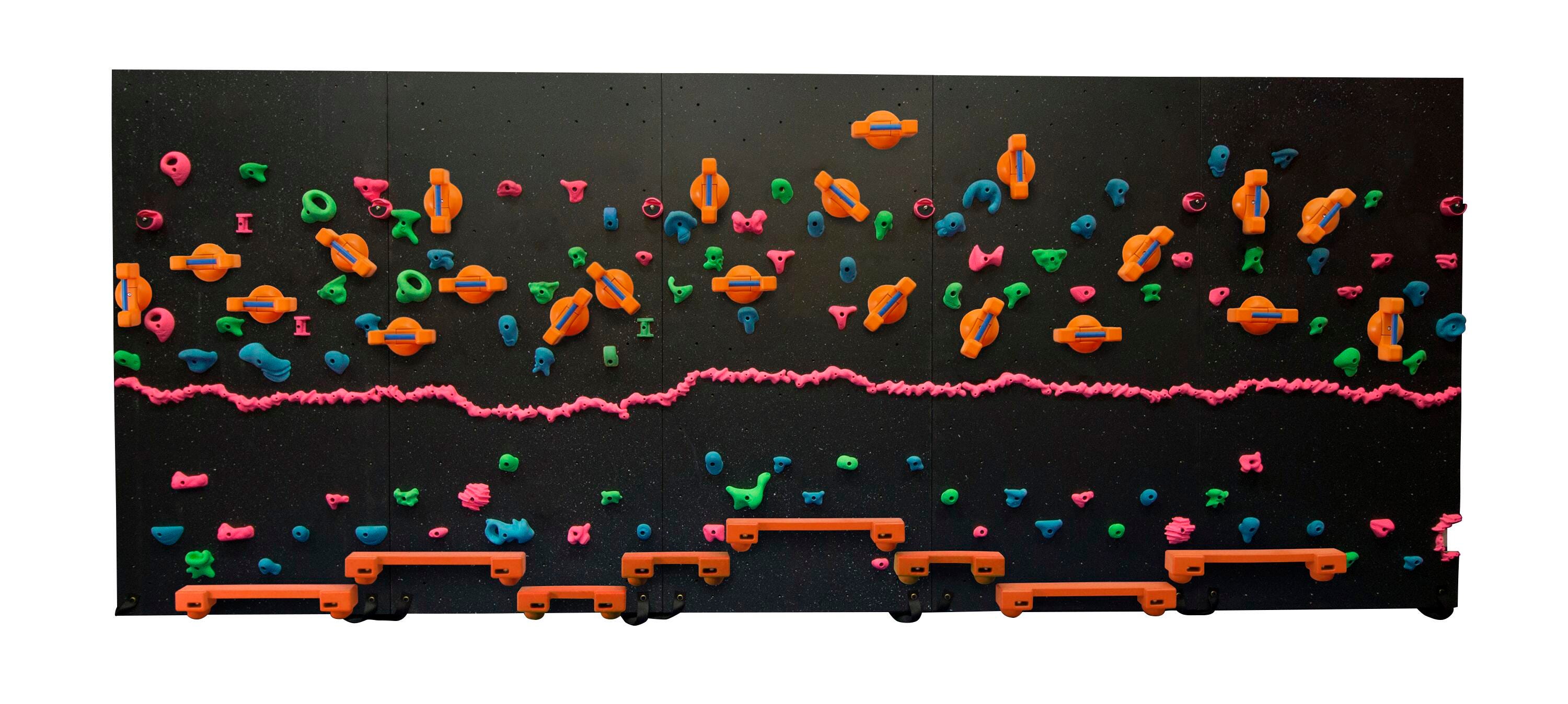 BLACK LIGHT ADAPTIVE PANELS AND HOLDS - 8 FOOT