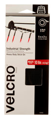 TAPE VELCRO INDUSTRIAL STRENGTH 2IN X 5FT BLACK ROLL