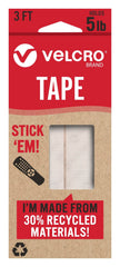 TAPE VELCRO 3 FT X 7/8 IN WHITE ROLL