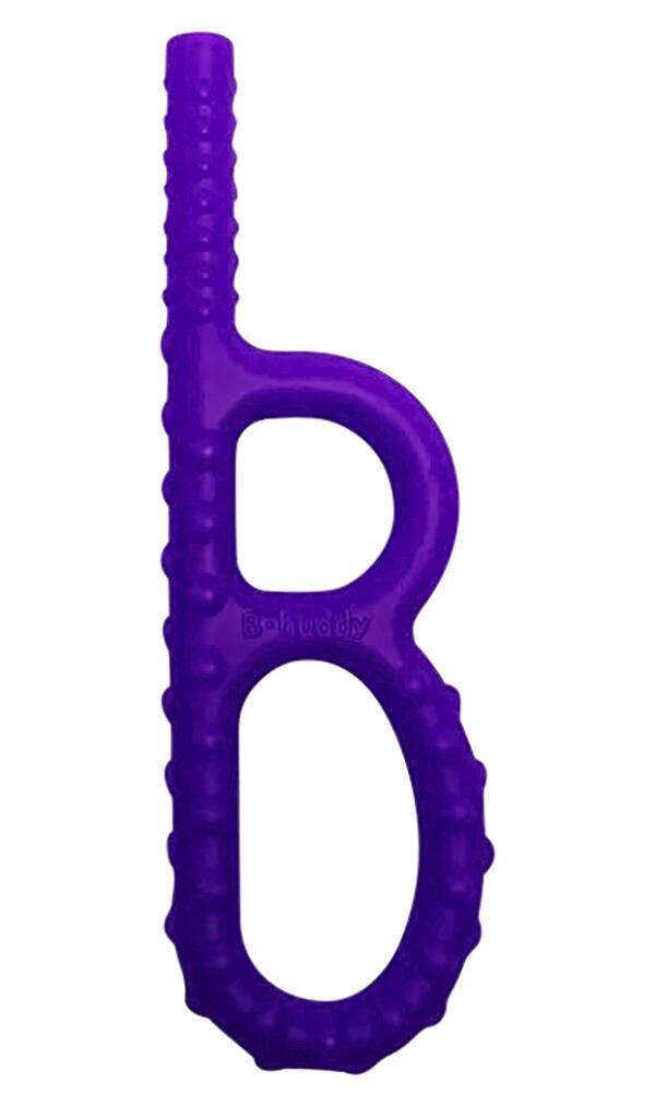 B-BUDDY HAND-HELD CHEW TEXTURED PURPLE