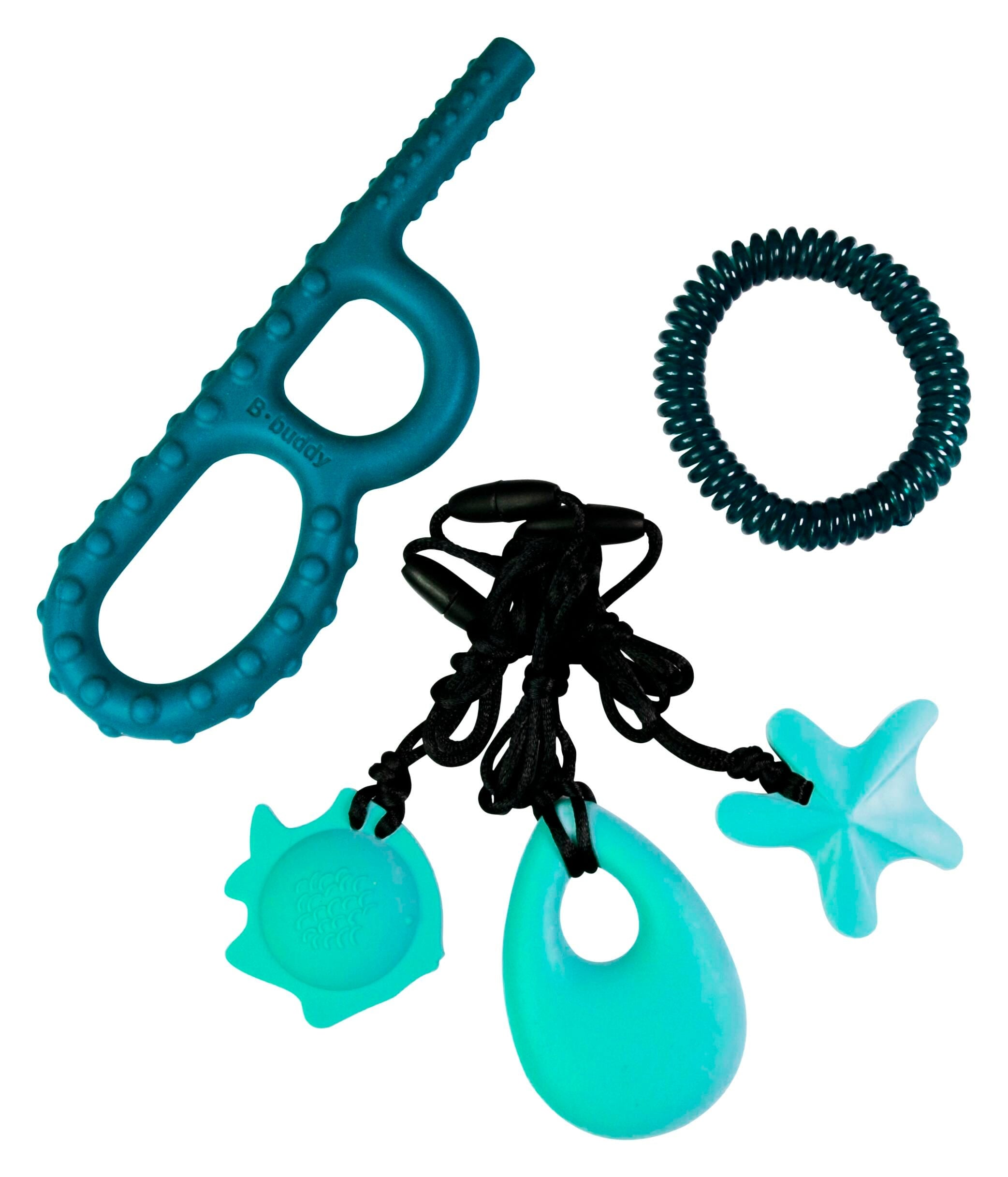 TEAL/AQUA LOVERS CHEW FIDGET SET - CHEW FACTORS 1  2