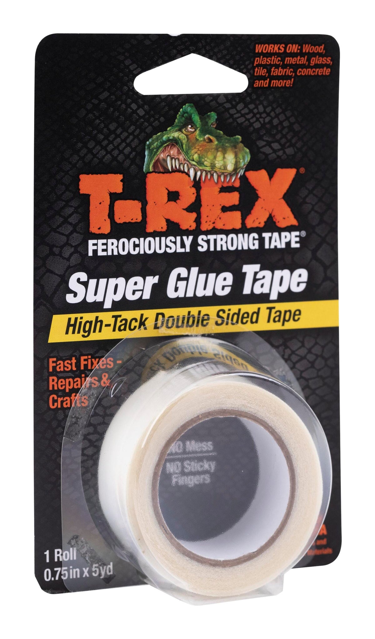 TAPE T-REX SUPER GLUE 0.75 IN X 5 YD ROLL