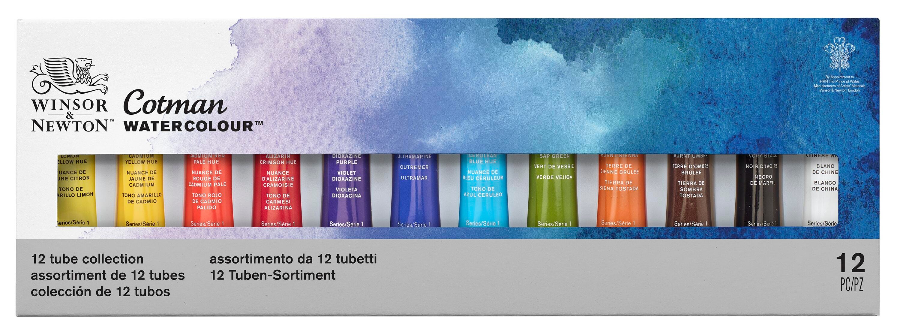 PAINT WATERCOLOR WN COTMAN ASST 0.27 OZ TUBE SET OF 12