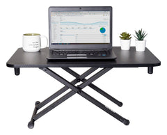 VICTOR HIGH RISE HEIGHT ADJUSTABLE LAPTOP STANDING DESK - 28-3/4 X 18-1/2 X 16 H IN - BLACK