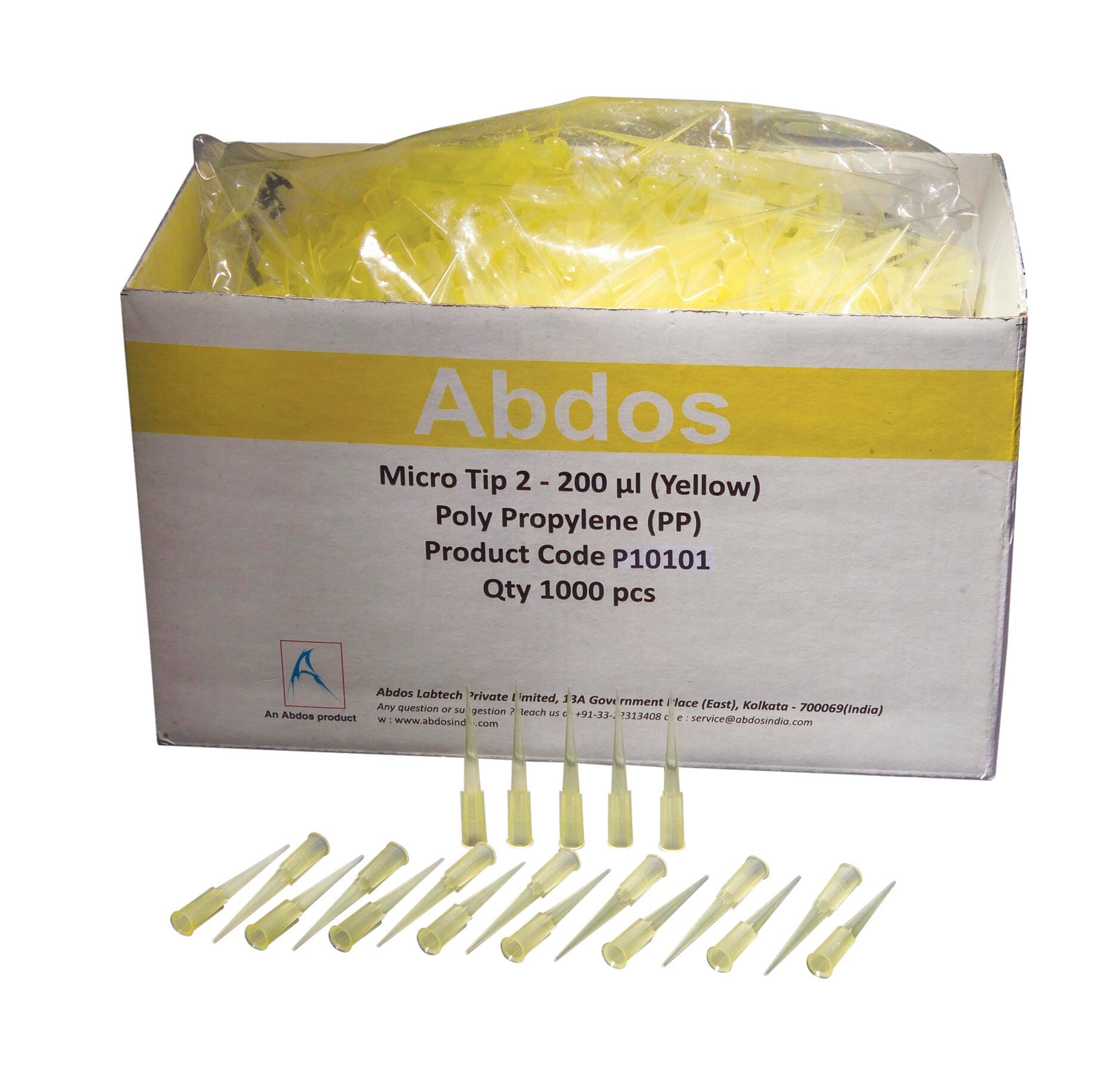 BULK PIPETTE TIPS 200UL YLW