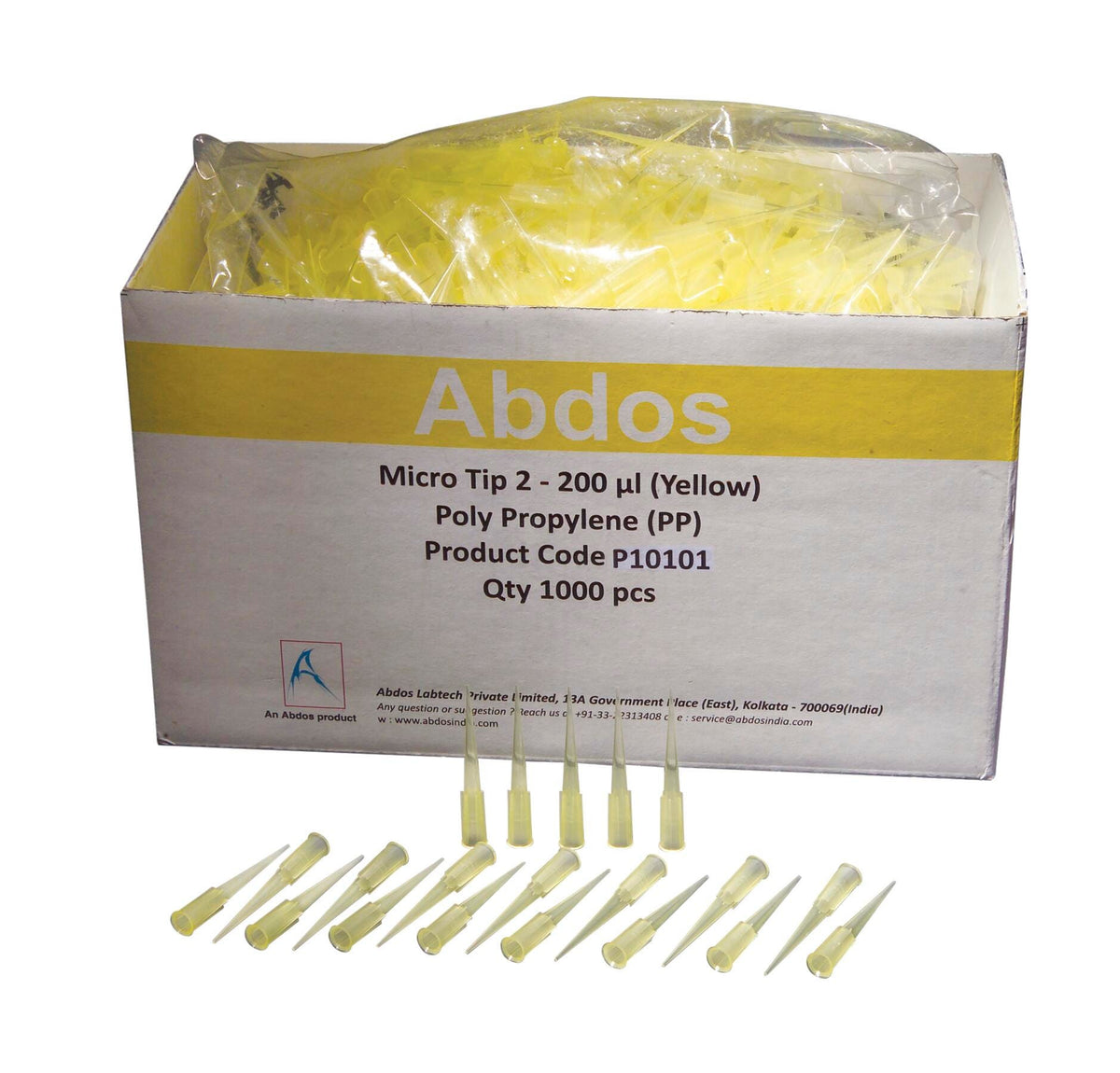 BULK PIPETTE TIPS 200UL YLW