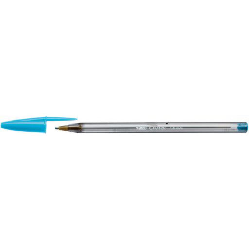 Pen Bic Cristal Fun Turquoise Pk20