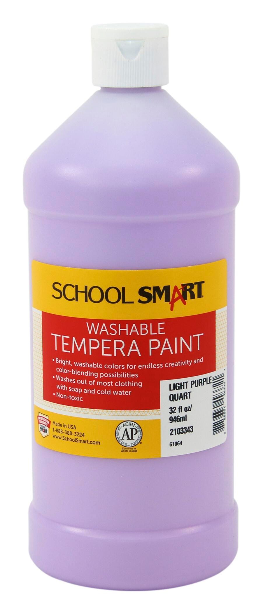 PAINT TEMPERA WASH SCHOOL SMART LIGHT PURPLE QUART