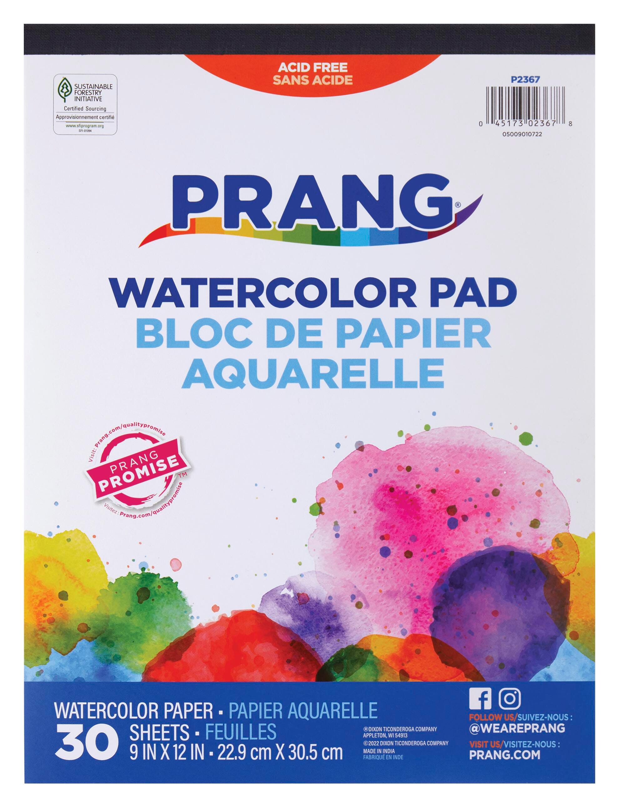 PAPER PAD PRG WTRCLR 9 X 12 IN 30 SHT 90 LB
