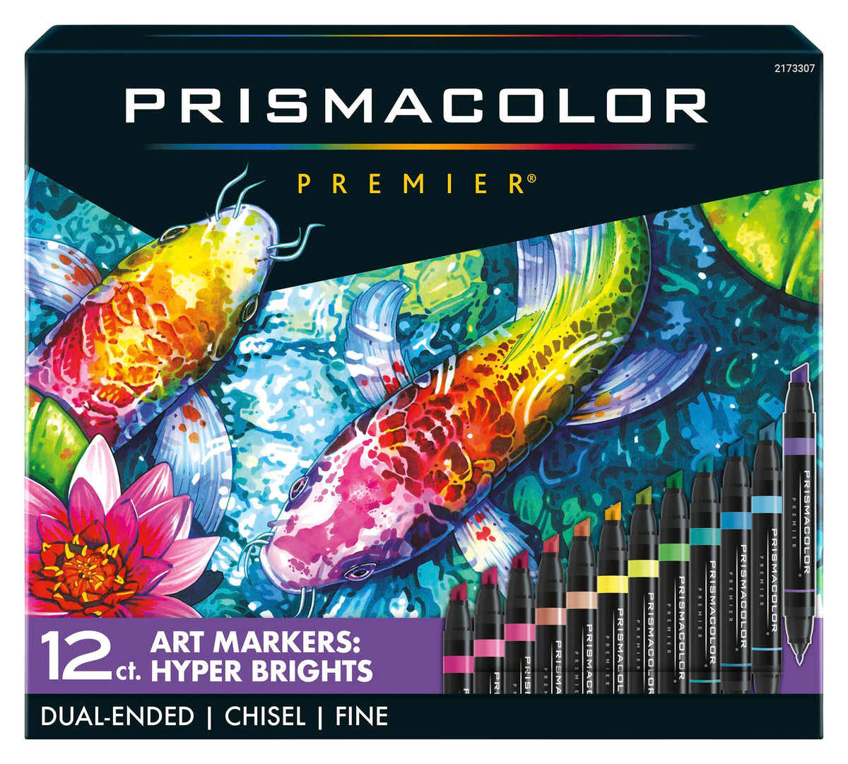 MARKERS PRISMACOLOR PREMIER DBL END ASST BRIGHT SET OF 12